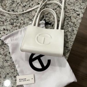 BRAND NEW WHITE TELFAR BAG